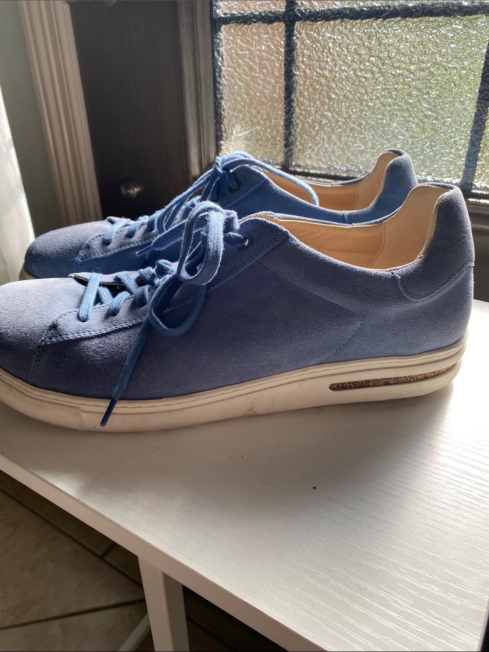 Birkenstock Men's Casual Suede Sneakers - Light Blue size 44